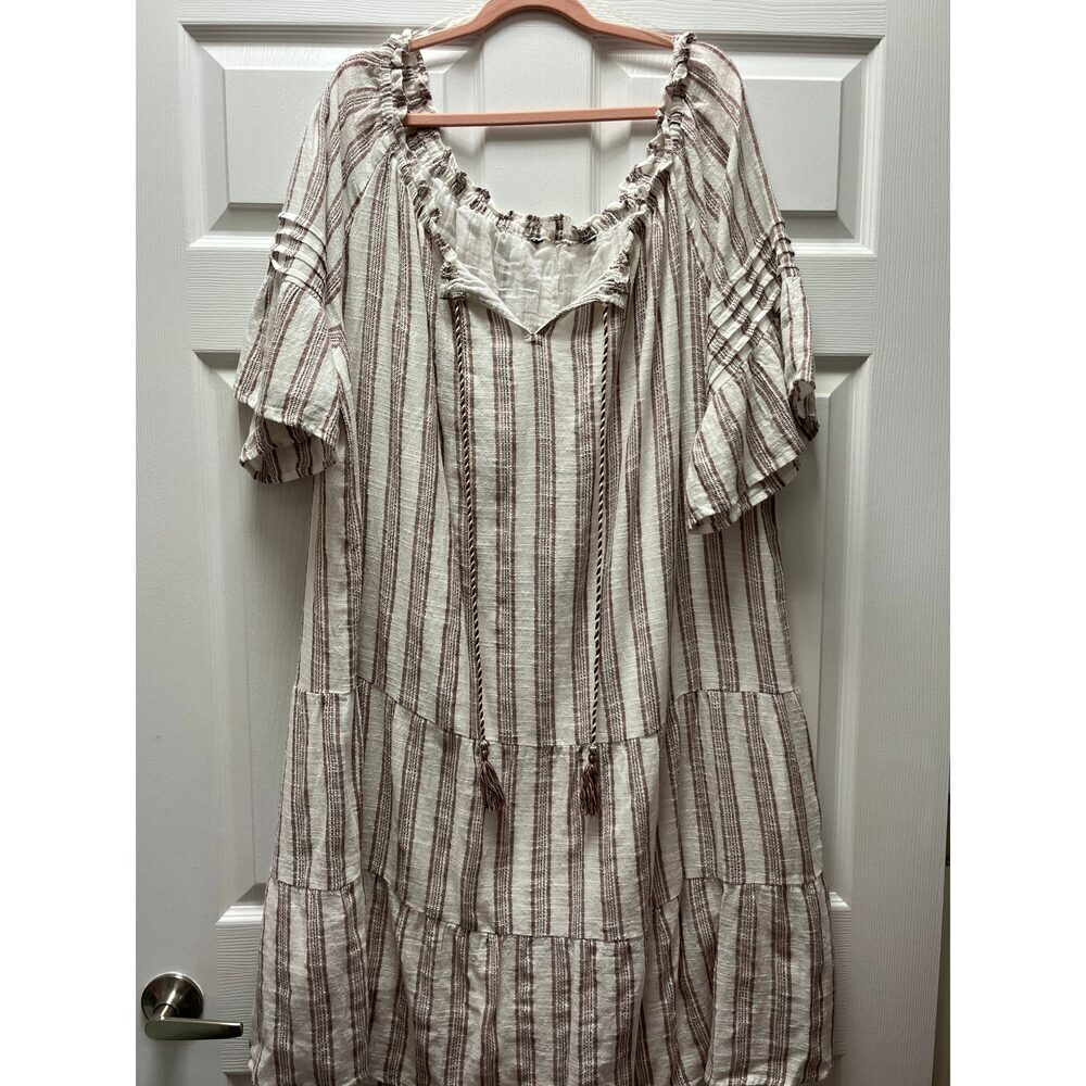 Striped Dress Sz L